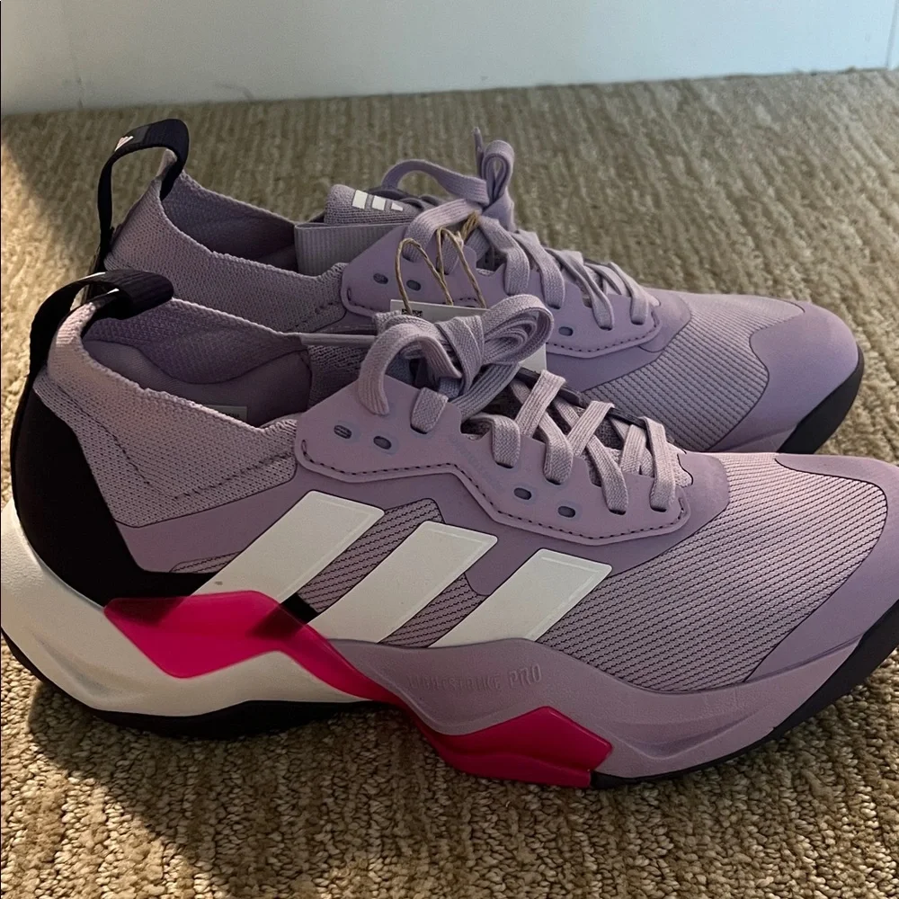 Adidas Women's Lilac and Pink Athletic Shoes - Picture 1 of 1